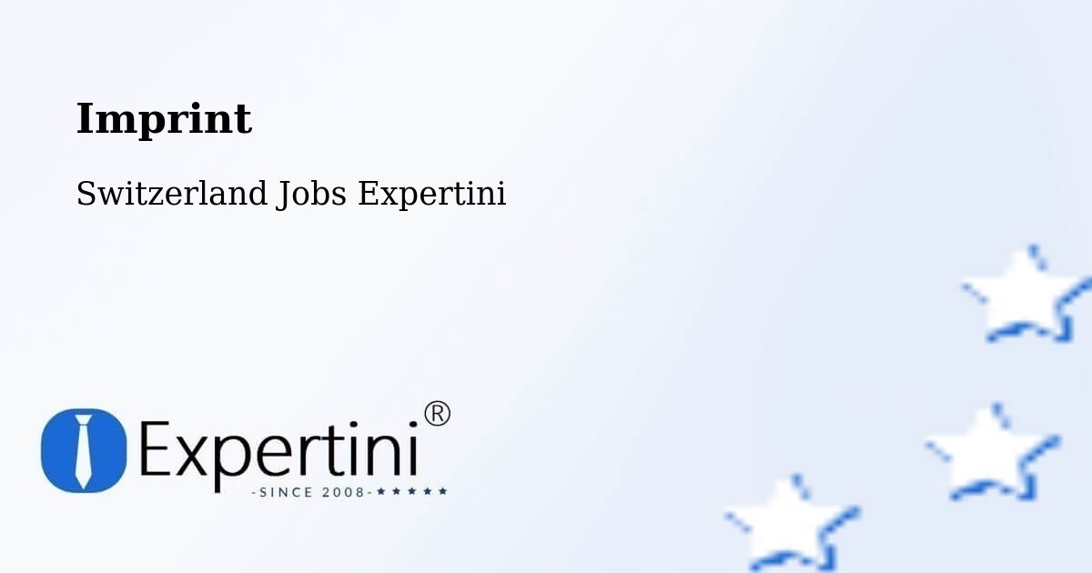 Imprint – Cham - Switzerland Jobs Expertini