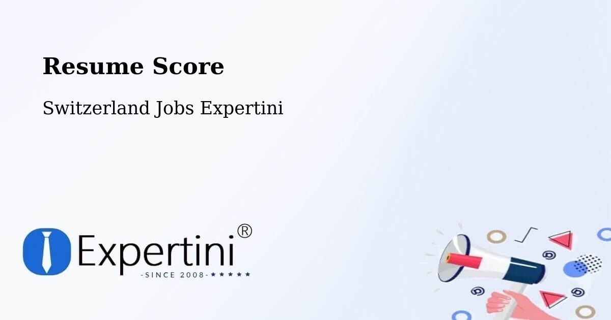 Resume Score & Job Description Match Tool – Cham - Switzerland Jobs Expertini
